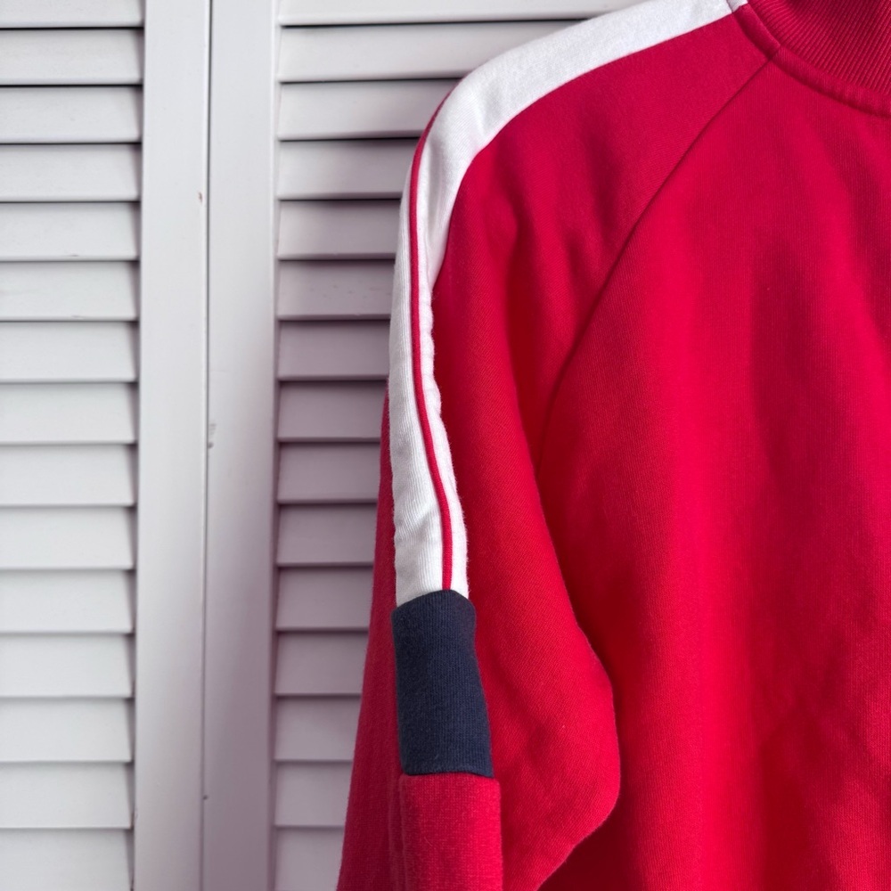 Ellesse Alagna Track Jacket Zip Up Crop Sweatshirt Red 90's Inspired Medium - Picture 5 of 10